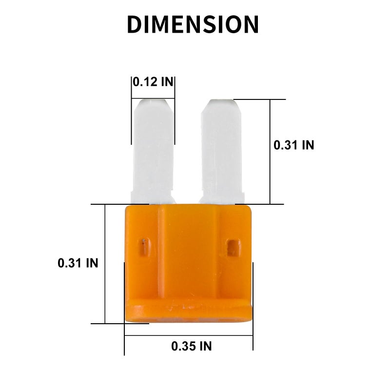 MuHize Micro2 Fuse Kit - 35-Piece Micro2 Blade Fuses(5A,7.5A,10A,15A,20A,25A,30A) with Puller Tool for Car Truck SUV RV Boat | Anti-Slip Grip Design - Image 4